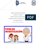 Tarea 1. Tipos de Investigaciones