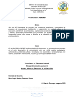 Planeación - Didáctica - Literacidad 3SEMESTRE