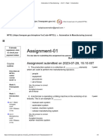 Automation in Manufacturing - Unit 3 - Week 1 - Introduction