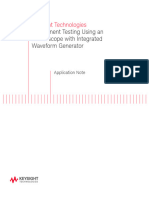 Component Testing Using An Oscilloscope With Integrated Waveform Generator