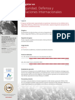 I - 1. Magister en Seguridad Defensa y Relaciones Internacionales