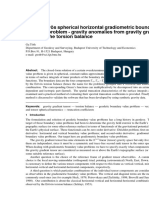 The Eötvös Spherical Horizontal Gradiometric Boundary Value Problem - Gravity Anomalies From Gravity Gradients of The Torsion Balance