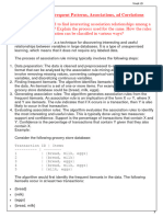 I. Review Questions Chapter 4: Mining Frequent Patterns, Associations, Ad Corelations