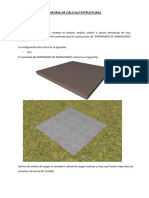 Calculo Estructural Losa para Tanque