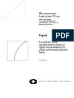 Assessment of The Macroeconomic Impact of Higher Loss Absorbency For Global Systemically Important Banks