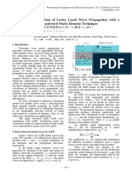 Simulation of Leaky Lamb Wave Propagation With A Semi-Analytical Finite Element Technique