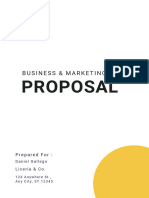 Minimalist Business & Marketing Sponsorship Proposal