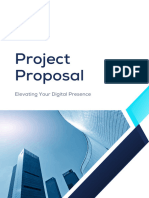 Blue and White Minimalist Digital Marketing Project Proposal