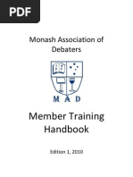 Monash Debaters Handbook