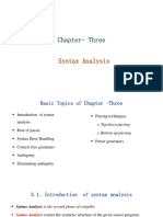 003chapter 3 - Syntax Analysis