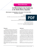 Caracterização Mineralógica Das Argilas Da Península de Santa Elena, Equador