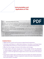 Instrumentation and Application of TGA