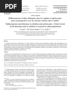 Hallucinations Et Id Es D Lirantes Chez Les Enfants 2009 Neuropsychiatrie de