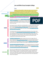 Cause and Effect Essay