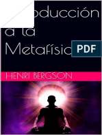 Introducción A La Metafîsica - Henri Bergson