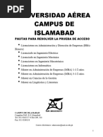 Documentos de Muestra Del Examen de Ingreso A La Universidad Del Aire