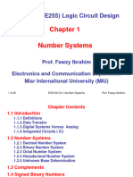 ECE123 Logic Chapter - 1 - Number Systems