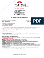 Employee-Arc The - Hotel (Job Offer Letter & Agreement) - Buddhadev Sanjay Rajeshbhai