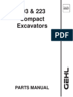 193 223 Compact Excavator Parts Manual 909827