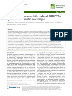 3.a.the Use of Fluorescent Nile Red and BODIPY For Lipid Measurement in Microalgae