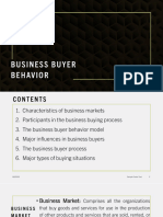 Business Buyer Behavior