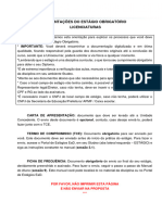 Orientações Do Estágio Obrigatório Licenciaturas: Por Favor, Não Imprimir Esta Página E Não Enviar Na Proposta