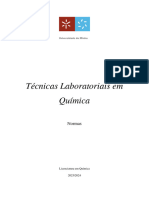 Técnicas Laboratoriais em Química - Normas