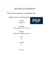 Tutorial 3 Entrepreneurial Improvement Plan Project