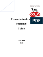 Procedimiento de Reciclaje