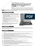 Diesel Injector Flow Test Set (Bosch Common Rail) VS2046: 1. Safety Instructions