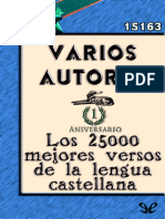 Los 25000 Mejores Versos de La Lengua Castellana - Varios Autores - 2000 - Anna's Archive