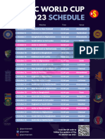 World Cup Schedule PDF Sportstar