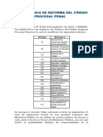 Articulos Reformados Del Código Orgánico Procesal Penal