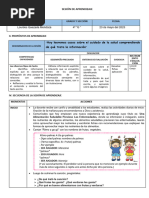 Sesion de Aprendizaje 2 - Comunicacion