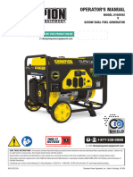 Champion Generator 100592v-Om-English