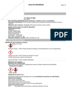 Hoja de Seguridad OMYA CIT-6000 - MSDS