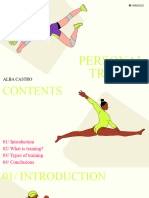 Beige and Green Personal Trainer Modern Presentation