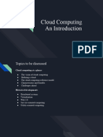 Cloud Computing An Introduction