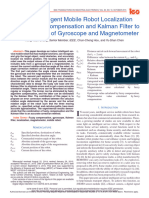 Indoor Intelligent Mobile Robot Localization Using Fuzzy Compensation and Kalman Filter To Fuse The Data of Gyroscope and Magnetometer