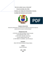 Actuación Policial Frente A La Evolución de La Violencia y Protocolo de Atención Policial Entre Los Casos de Violencia Familiar