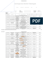 Inspection Schedule