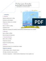 Ficha Informativa Geografia 9 Ano Atmosfera Poluicao Aquecimento Global