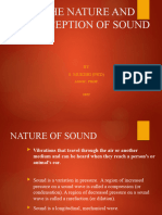 The Nature and Perception of Sound