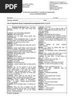 Ensayo SIMCE LENG. 2° Medio