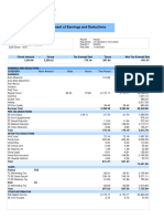 Statement of Earnings and Deductions