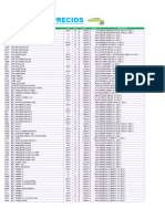 Lista de Precios Diamante 09 Octubre