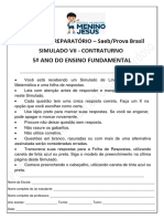 Simulado 7 de Língua Portuguesa e Matemática