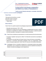 1 - Tóp.1 Relação Educação e Sociedade Dimensões Filosófica, Histórico - Cultural e Pedagógica V