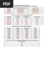 Revised Transport Schedule