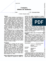 Constipation. Definition and Classification